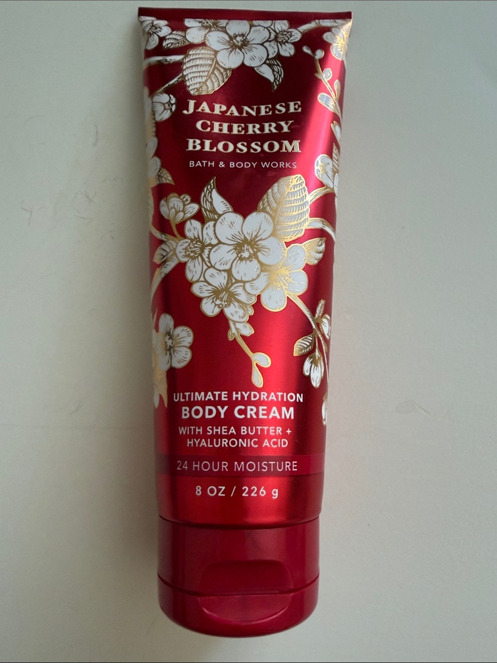 Bath & Body Works Japanese Cherry Blossom Body Cream - Red & Gold